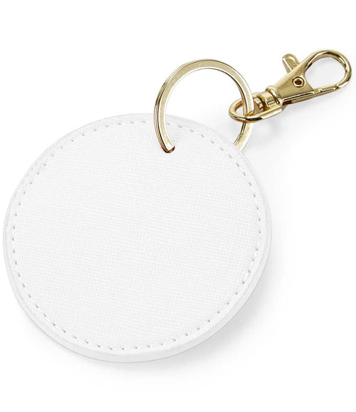 BagBase Boutique Circular Key Clip — Soft White
