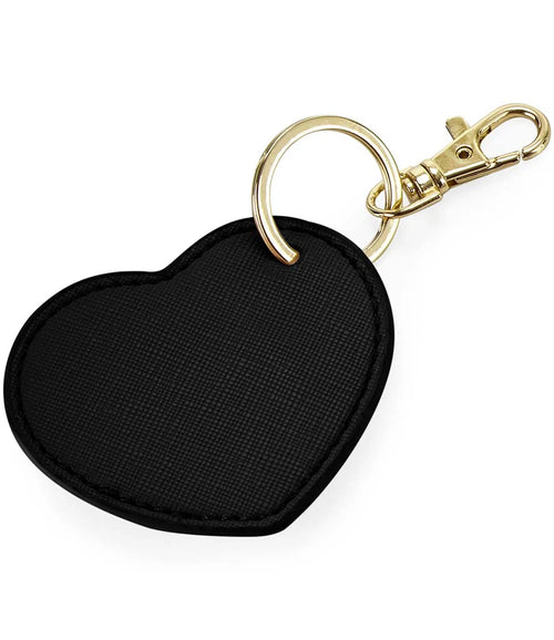 BagBase Boutique Heart Key Clip — Black