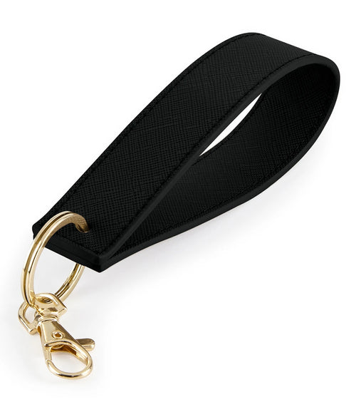 BagBase Boutique Wristlet Key Ring — Black