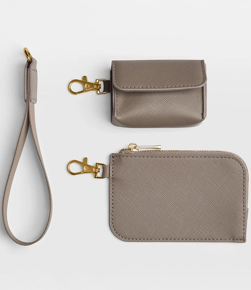 BagBase Boutique Pouch Wristlet — Taupe