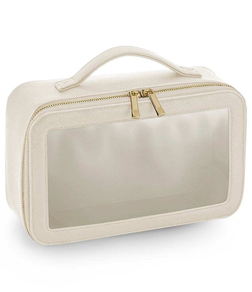 BagBase Boutique Clear Window Travel Case — Oyster