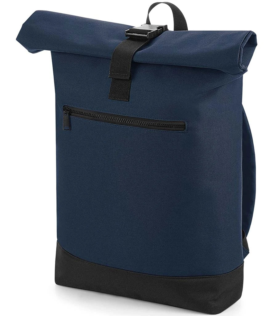 BagBase Roll-Top Backpack — French Navy