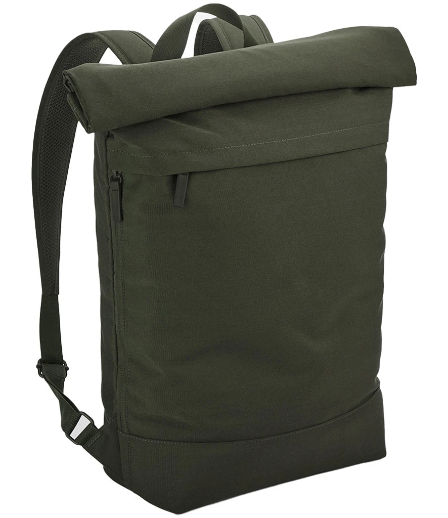 BagBase Simplicity Roll-Top Backpack — Pine Green