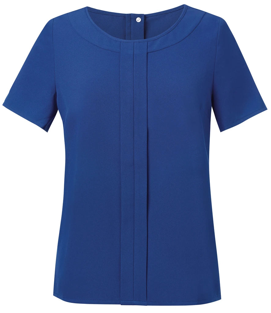 Brook Taverner Ladies Verona Short Sleeve Shirt — Royal Blue