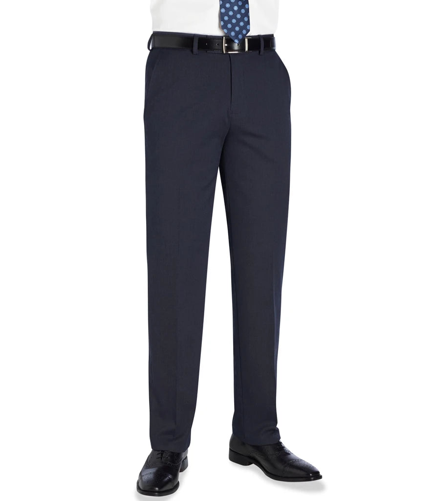 Brook Taverner Eclipse Phene Trousers — Navy Pindot