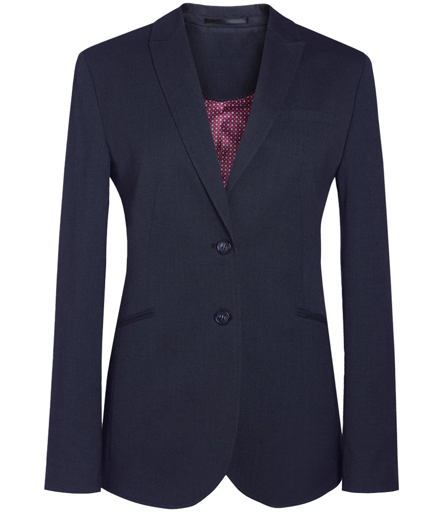 Brook Taverner Ladies Eclipse Cordelia Jacket — Navy Pindot