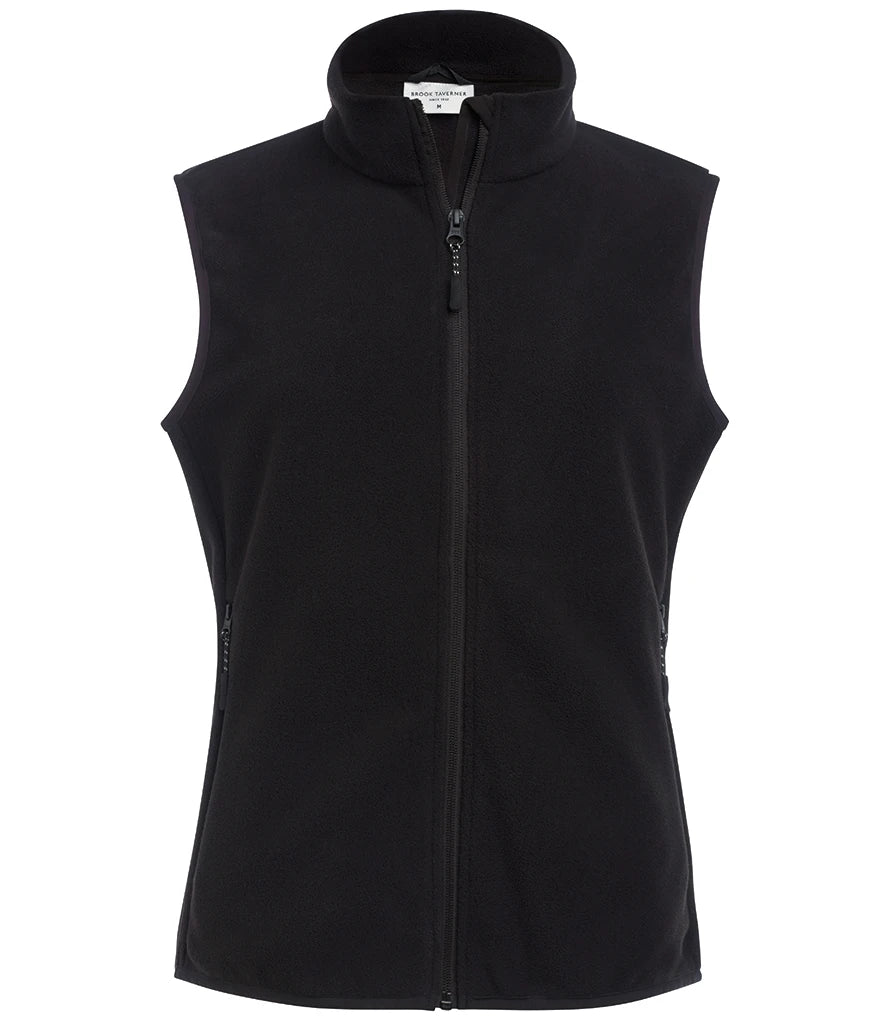 Brook Taverner Ladies Savannah Core Fleece Gilet — Black