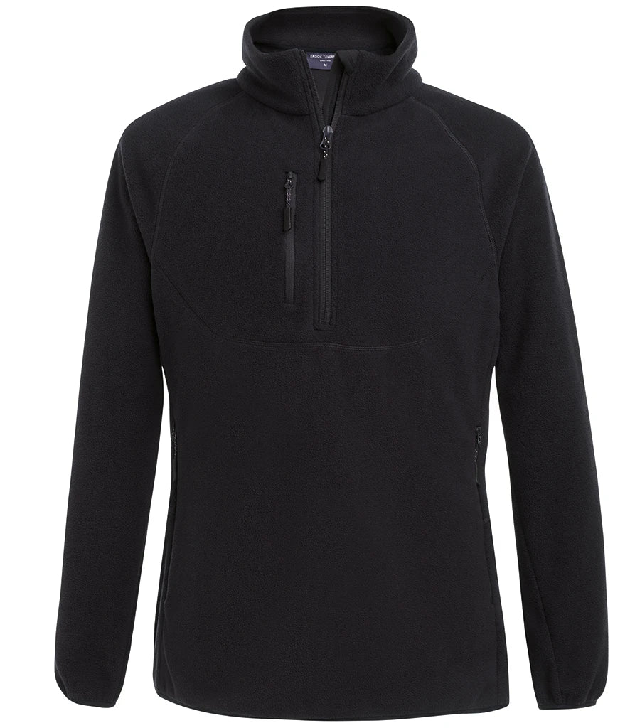 Brook Taverner Ashton Core 1/4 Zip Fleece — Black