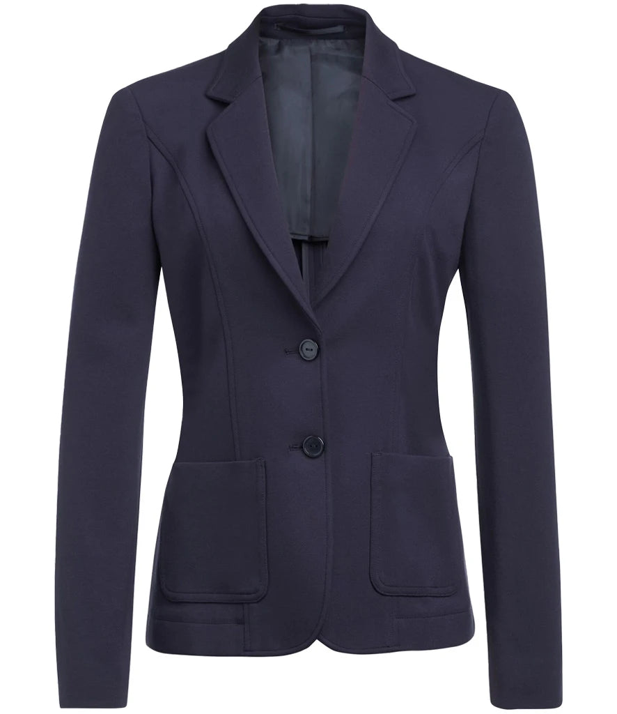 Brook Taverner Ladies Jersey Stretch Libra Jacket — Navy