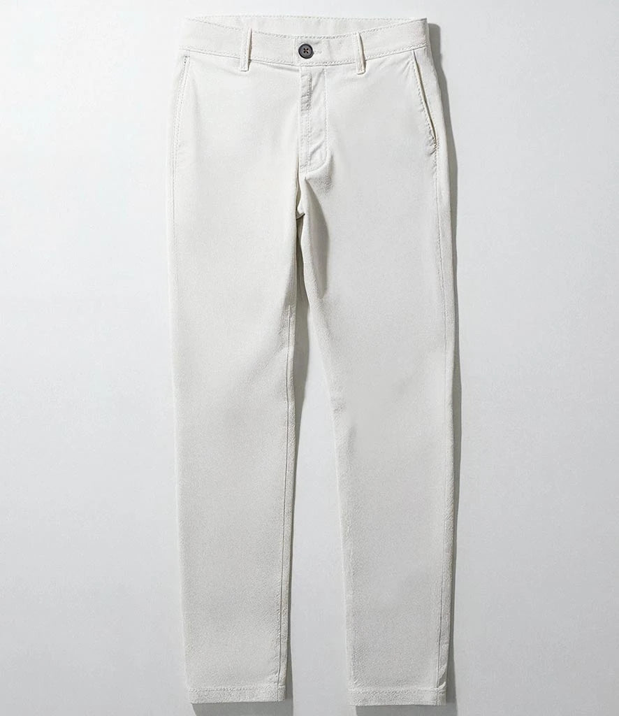 Brook Taverner Leo Slim Fit Chino Trousers — Stone
