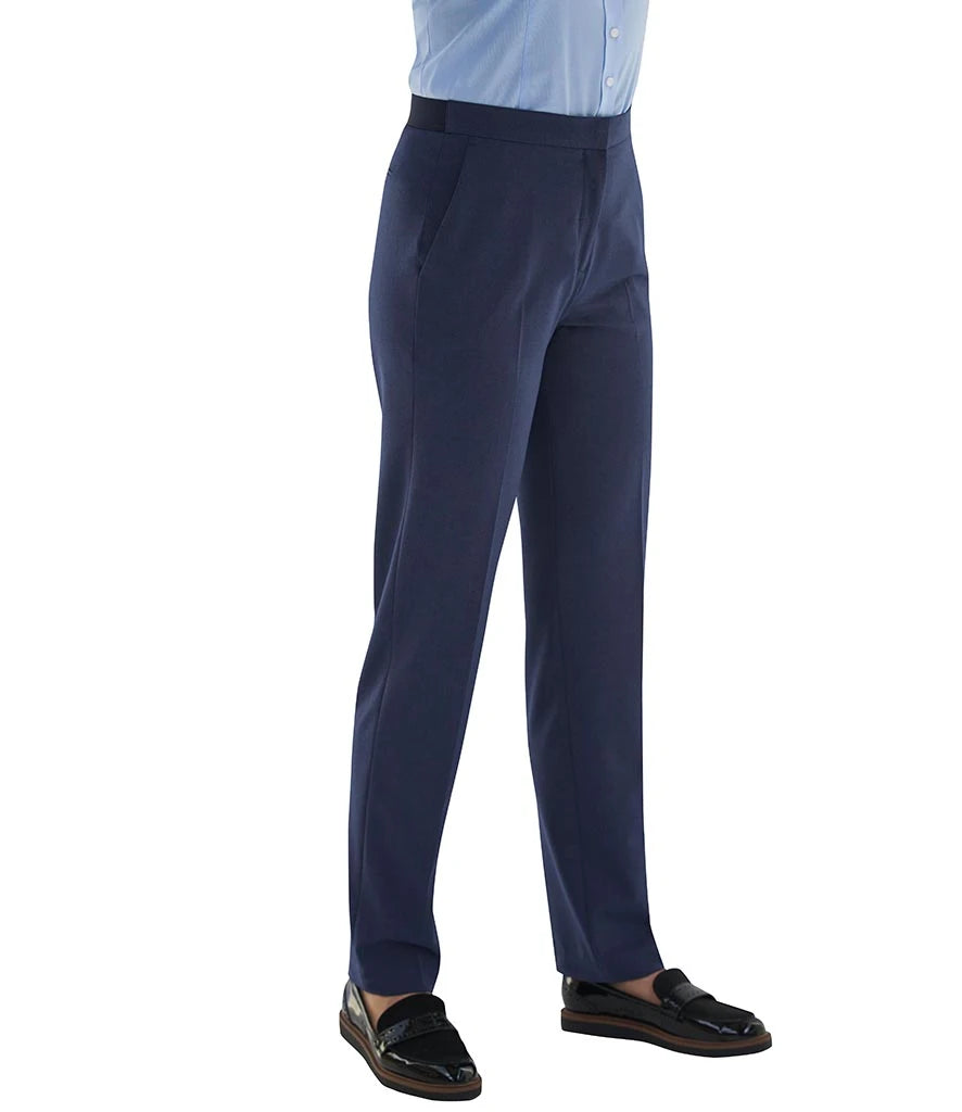 Brook Taverner Ladies Eleanor Tailored Trousers — Denim