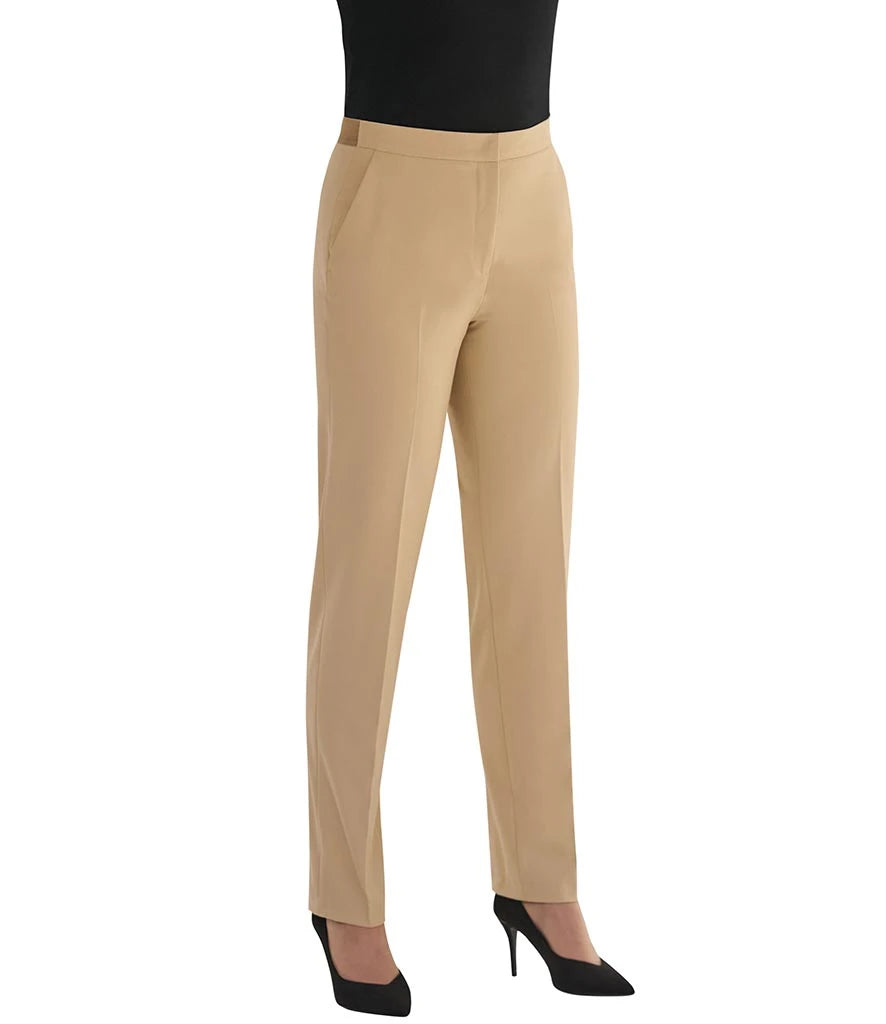 Brook Taverner Ladies Eleanor Tailored Trousers — Sand