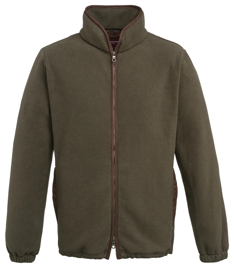 Brook Taverner Unisex Baltimore Fleece Jacket — Olive Green