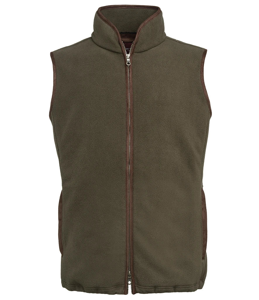 Brook Taverner Unisex Cincinnati Fleece Gilet — Olive Green