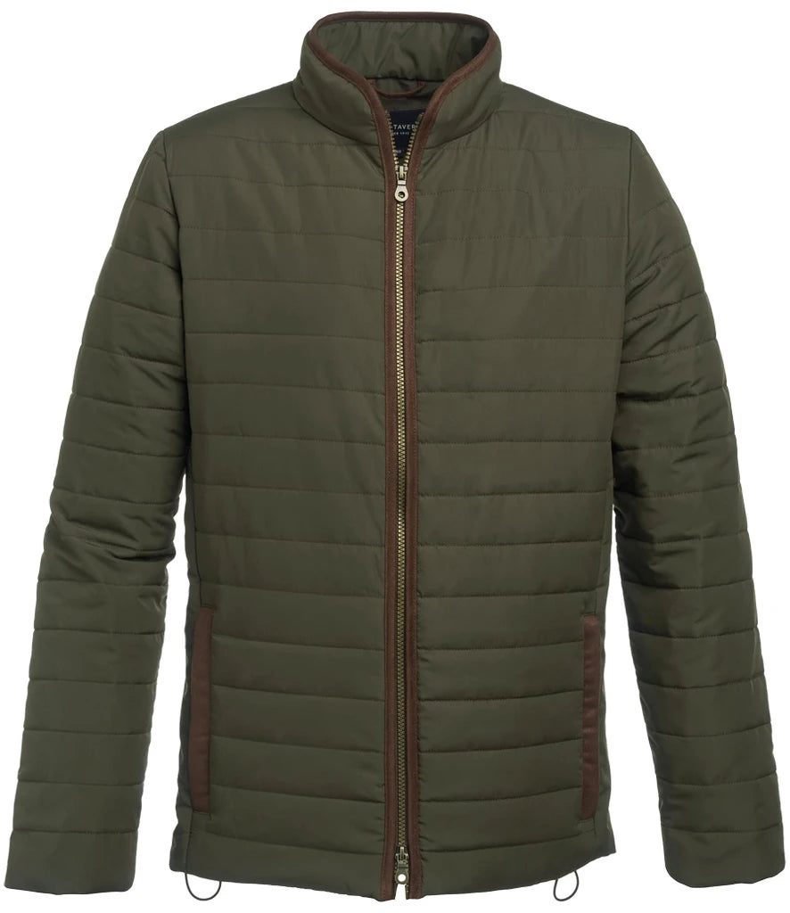 Brook Taverner Orlando Quilted Jacket — Olive Green