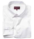 Brook Taverner Toronto Long Sleeve Oxford Shirt — White