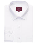 Brook Taverner Ortona Classic Fit Long Sleeve Shirt — White