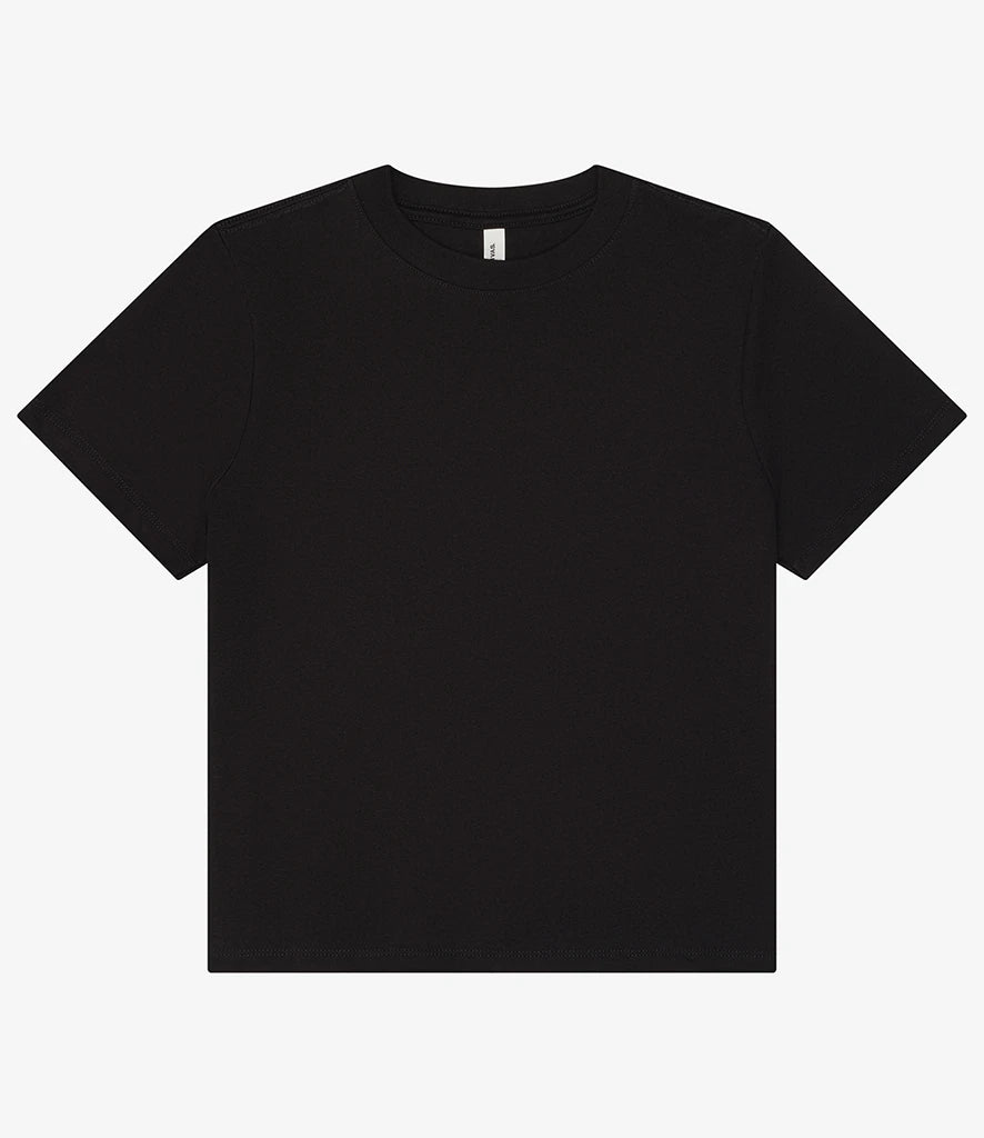 Bella Ladies Heavy Boxy T-Shirt — Black