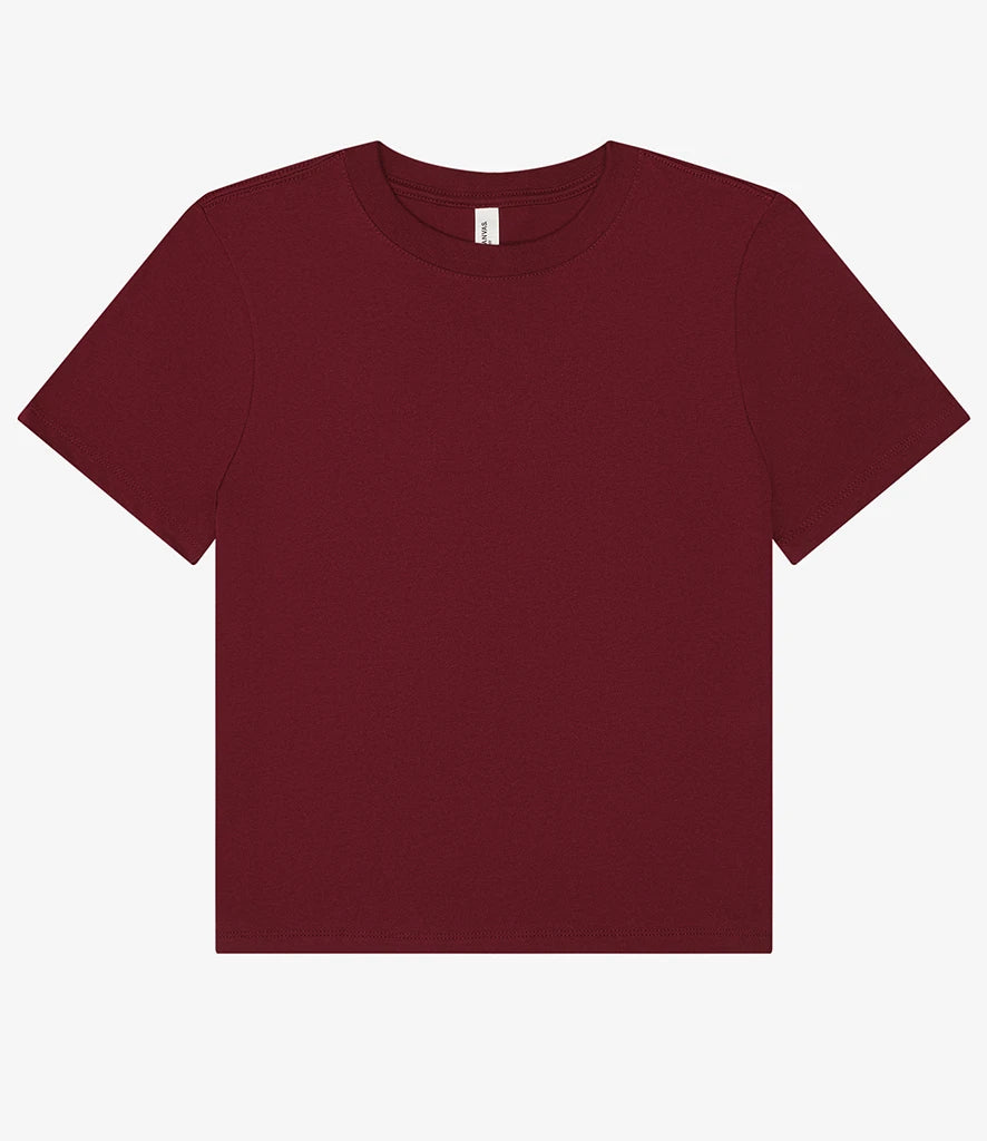 Bella Ladies Heavy Boxy T-Shirt — Maroon