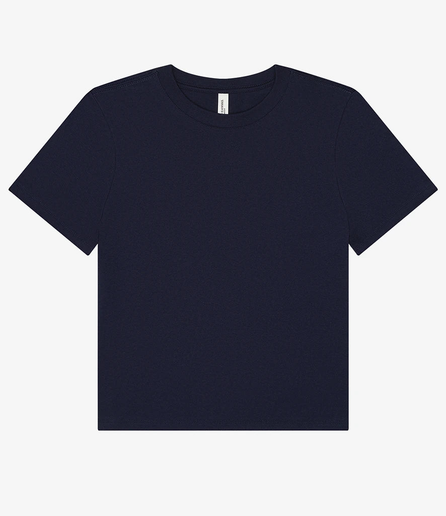 Bella Ladies Heavy Boxy T-Shirt — Navy