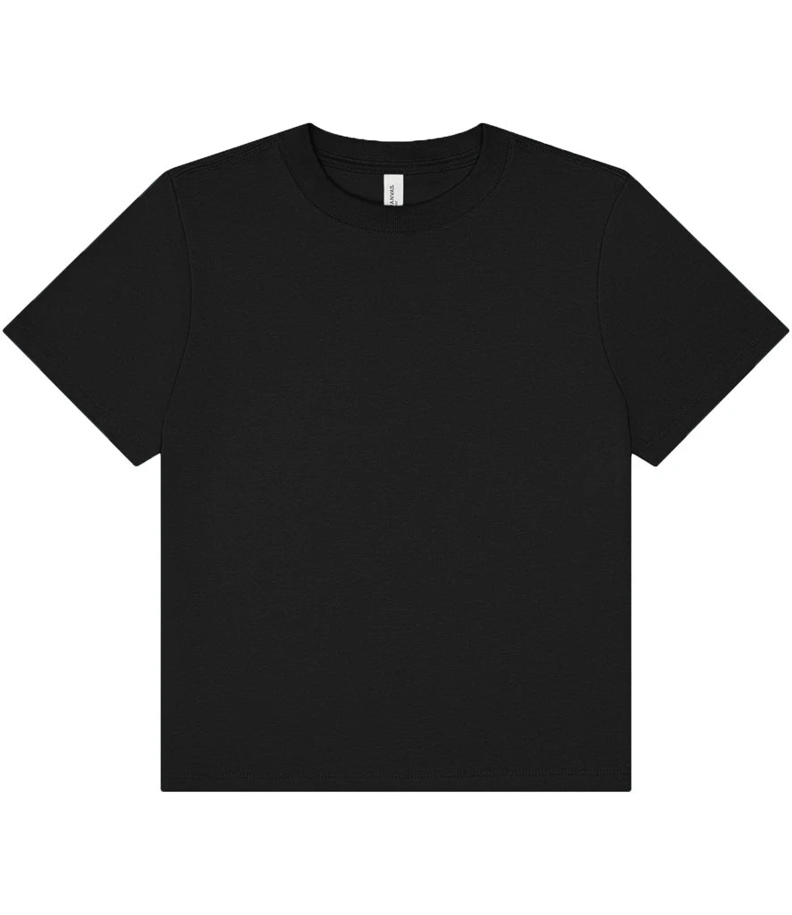 Bella Ladies Heavy Boxy T-Shirt — Vintage Black