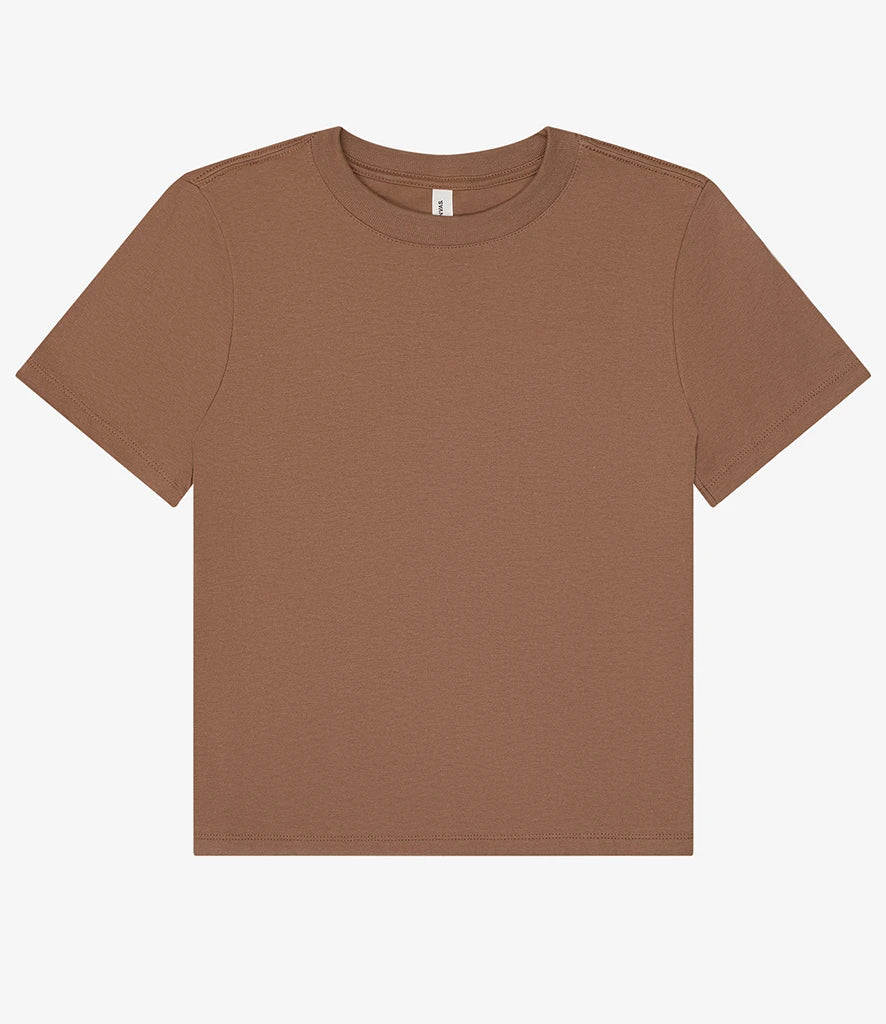 Bella Ladies Heavy Boxy T-Shirt — Vintage Brown