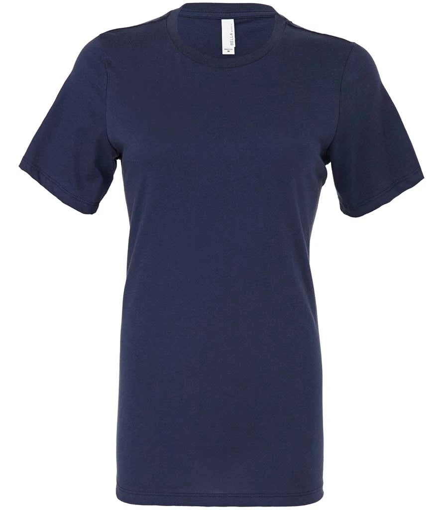 Bella Ladies Relaxed Jersey T-Shirt — Navy