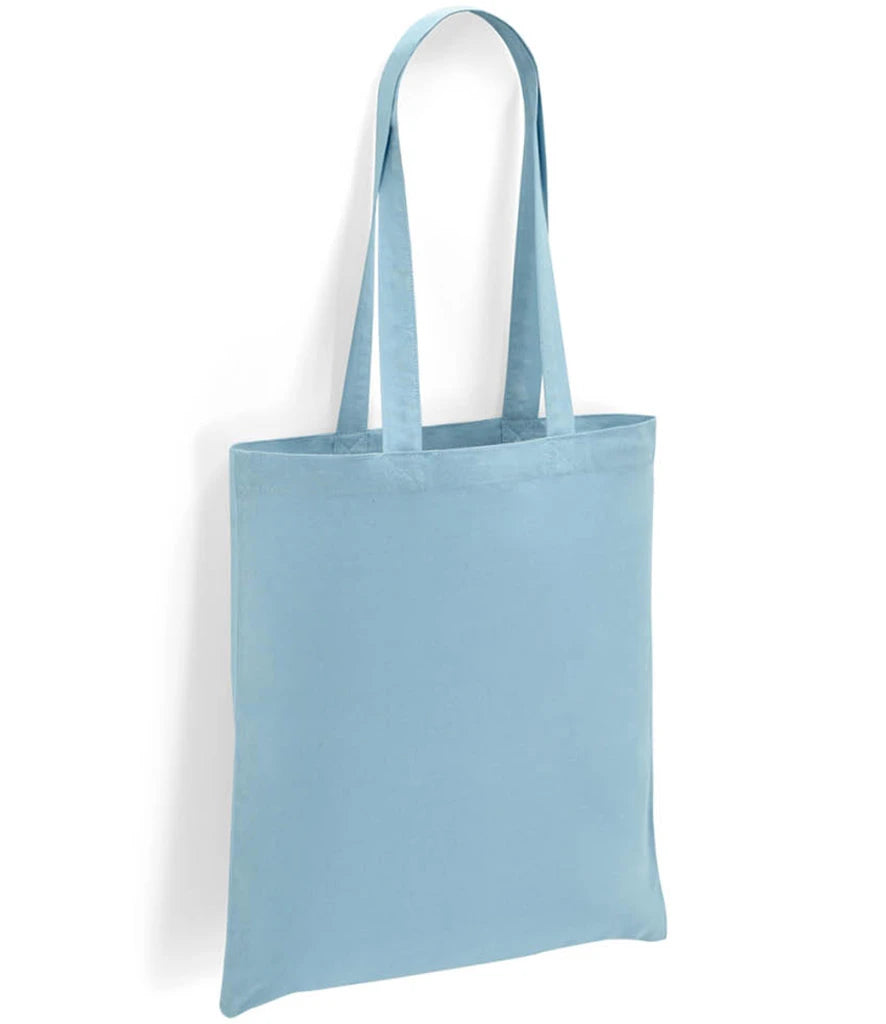 Brand Lab Cotton Long Handle Shopper — Light Blue