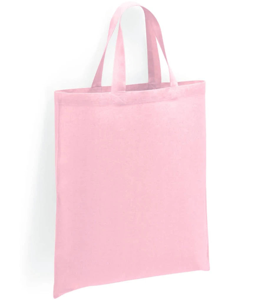 Brand Lab Cotton Short Handle Shopper — Light Pink