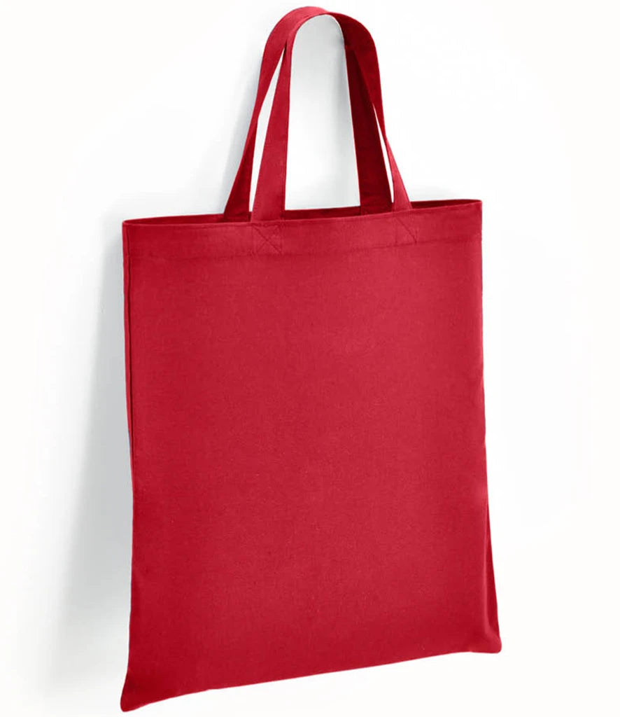 Brand Lab Cotton Short Handle Shopper — Red