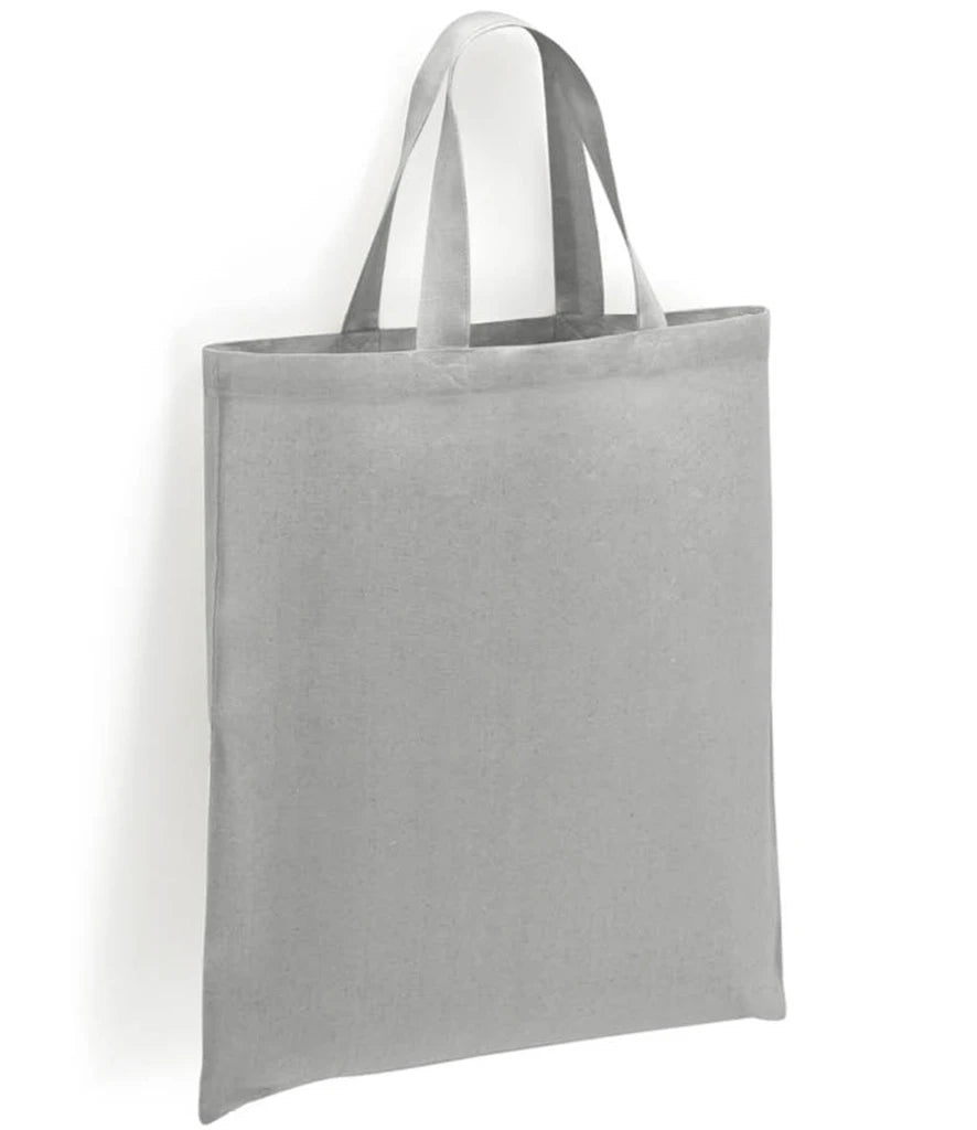 Brand Lab Cotton Short Handle Shopper — Silver