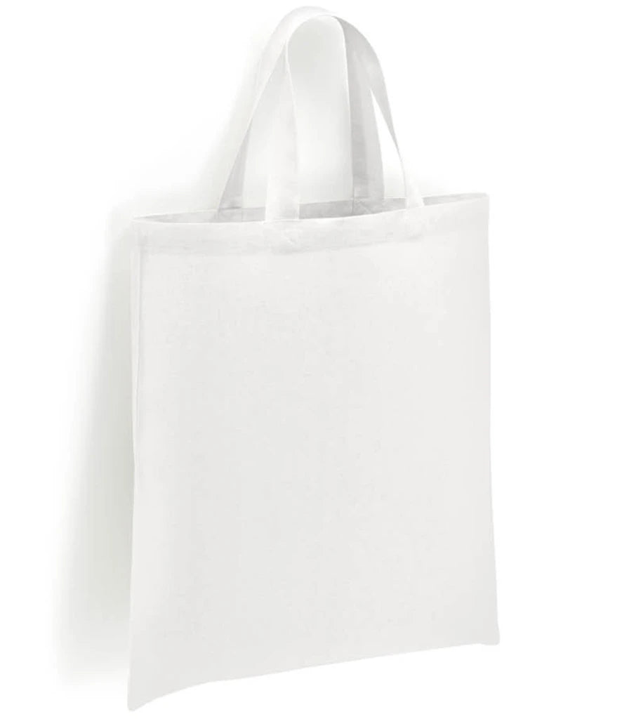 Brand Lab Cotton Short Handle Shopper — White