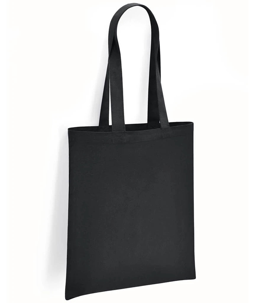 Brand Lab Organic Cotton Long Handle Shopper — Black