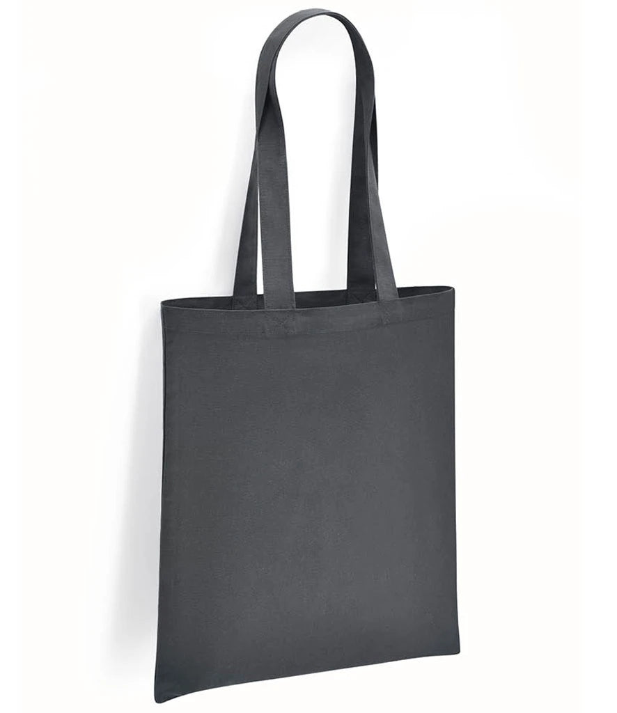 Brand Lab Organic Cotton Long Handle Shopper — Charcoal