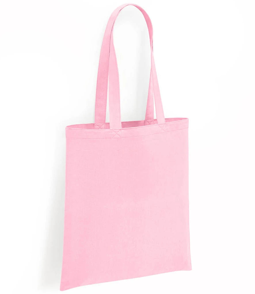 Brand Lab Organic Cotton Long Handle Shopper — Light Pink