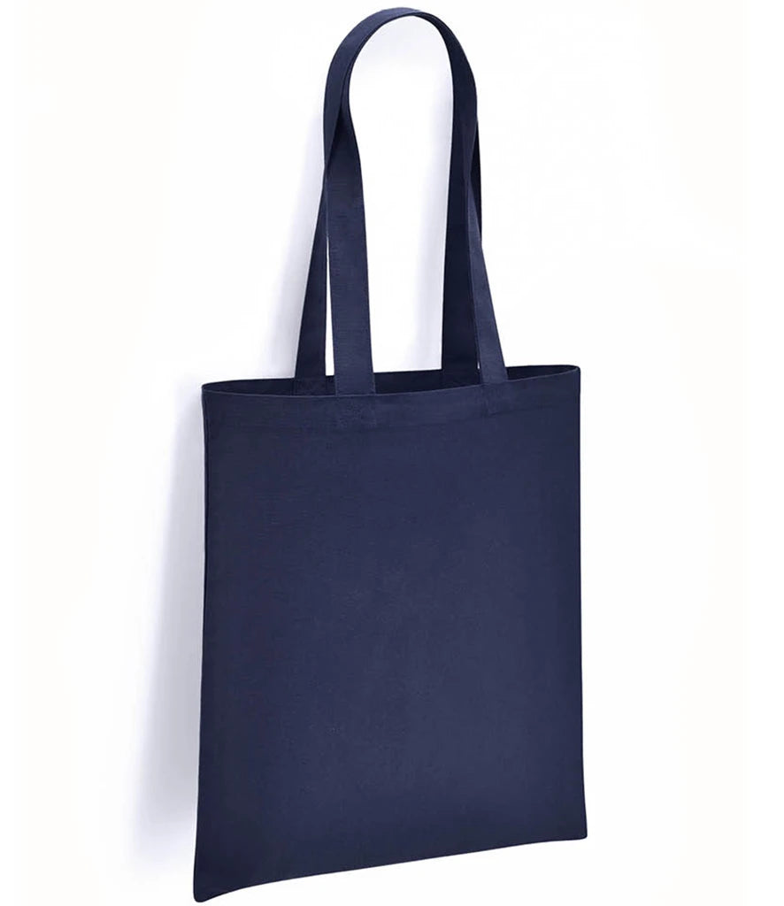 Brand Lab Organic Cotton Long Handle Shopper — Navy