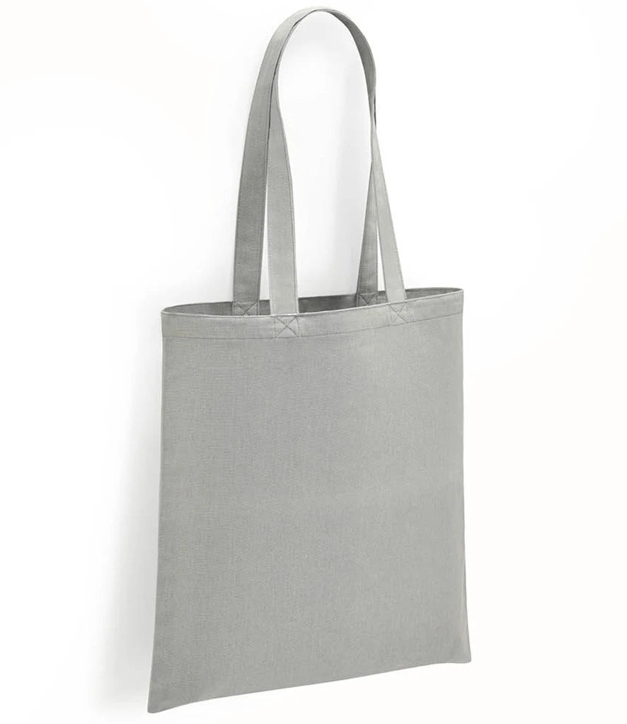 Brand Lab Organic Cotton Long Handle Shopper — Silver