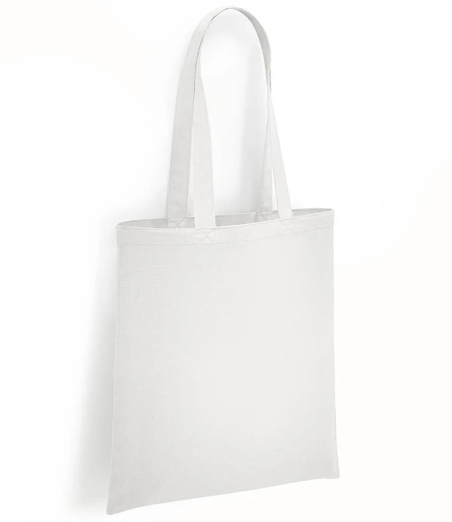 Brand Lab Organic Cotton Long Handle Shopper — White