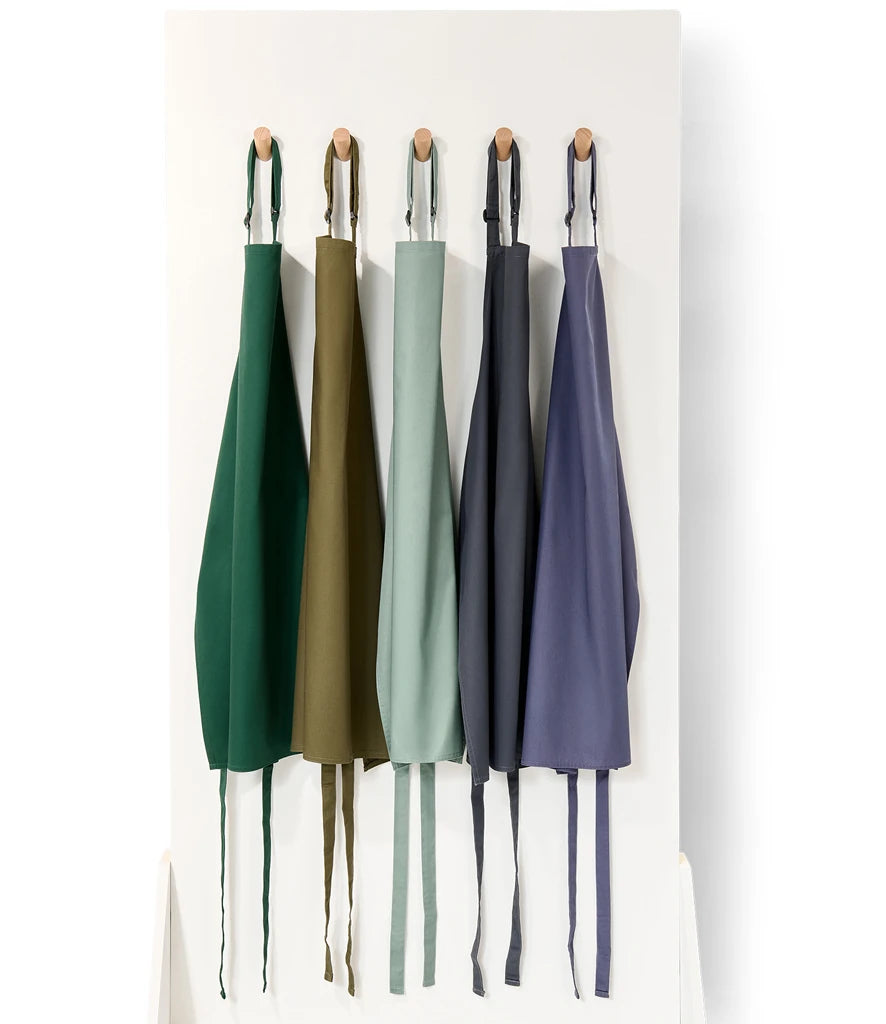 Brand Lab Adjustable Bib Apron — Forest Green