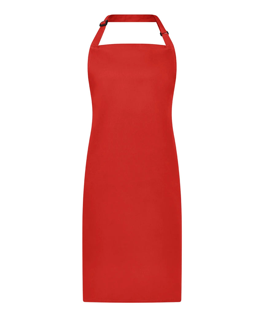 Brand Lab Adjustable Bib Apron — Red