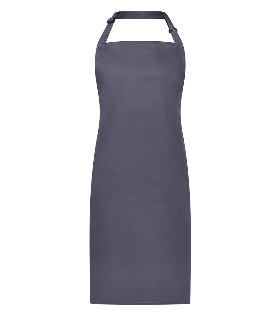 Brand Lab Adjustable Bib Apron — Steel