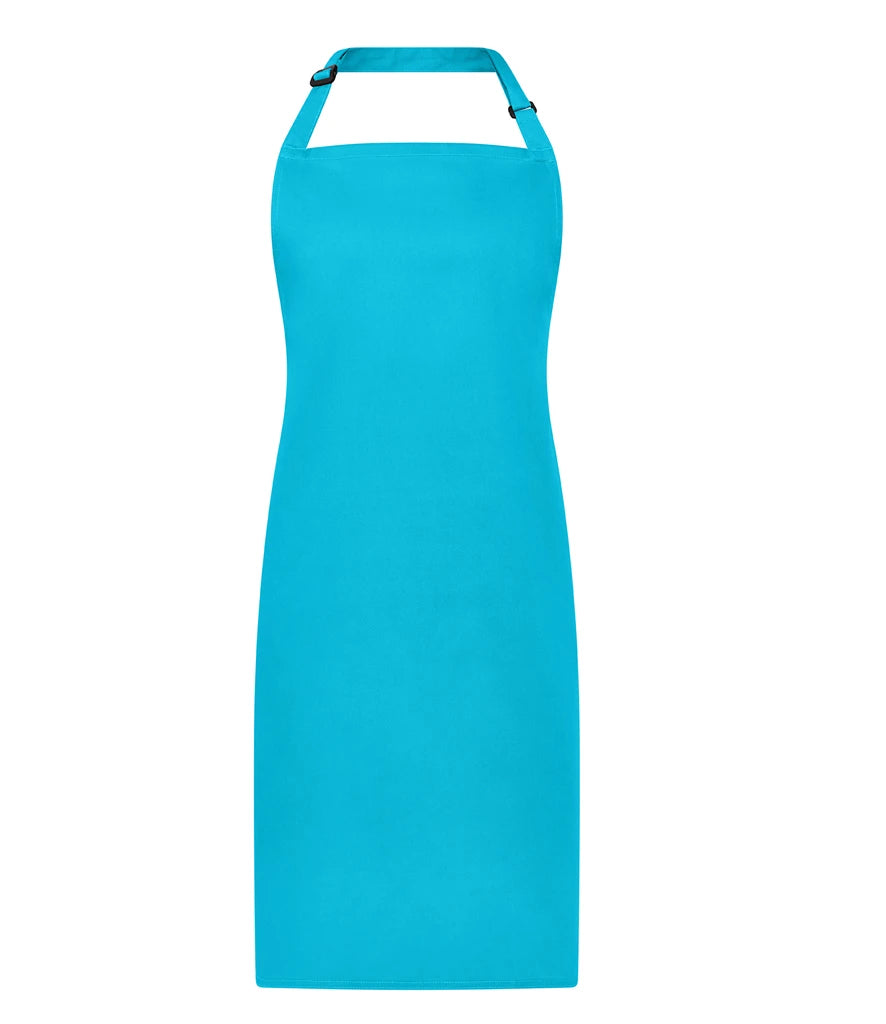 Brand Lab Adjustable Bib Apron — Turquoise Blue