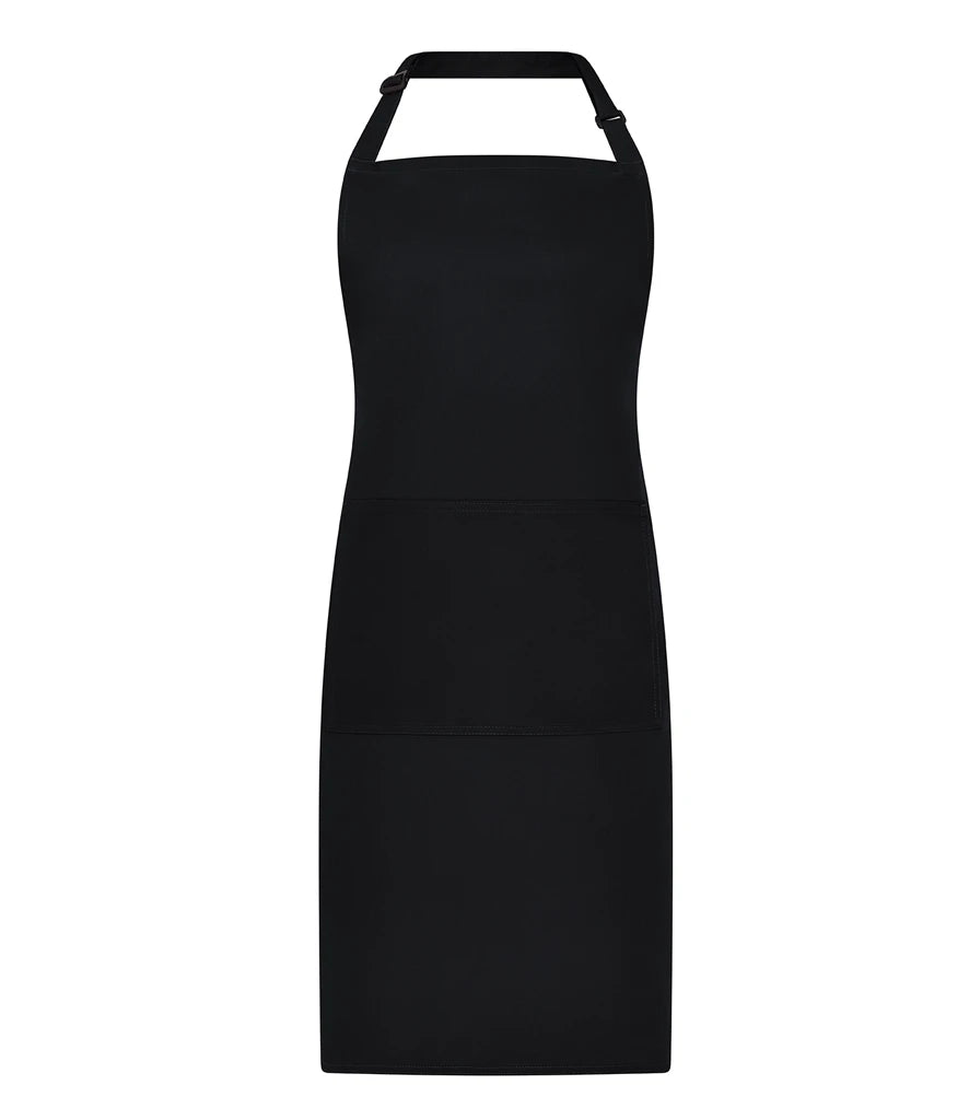 Brand Lab Adjustable Bib Pocket Apron — Black