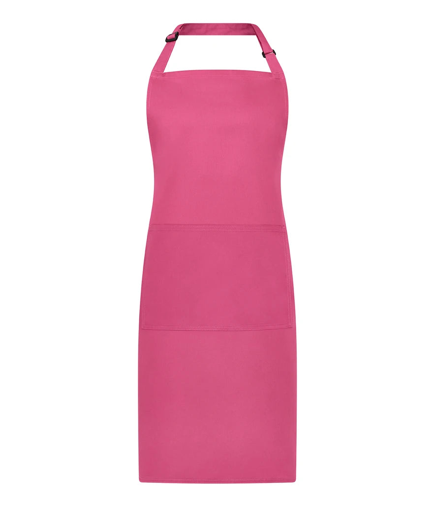 Brand Lab Adjustable Bib Pocket Apron — Fuchsia