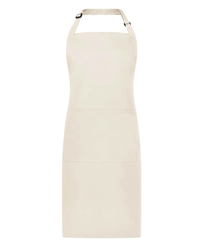 Brand Lab Adjustable Bib Pocket Apron — Natural