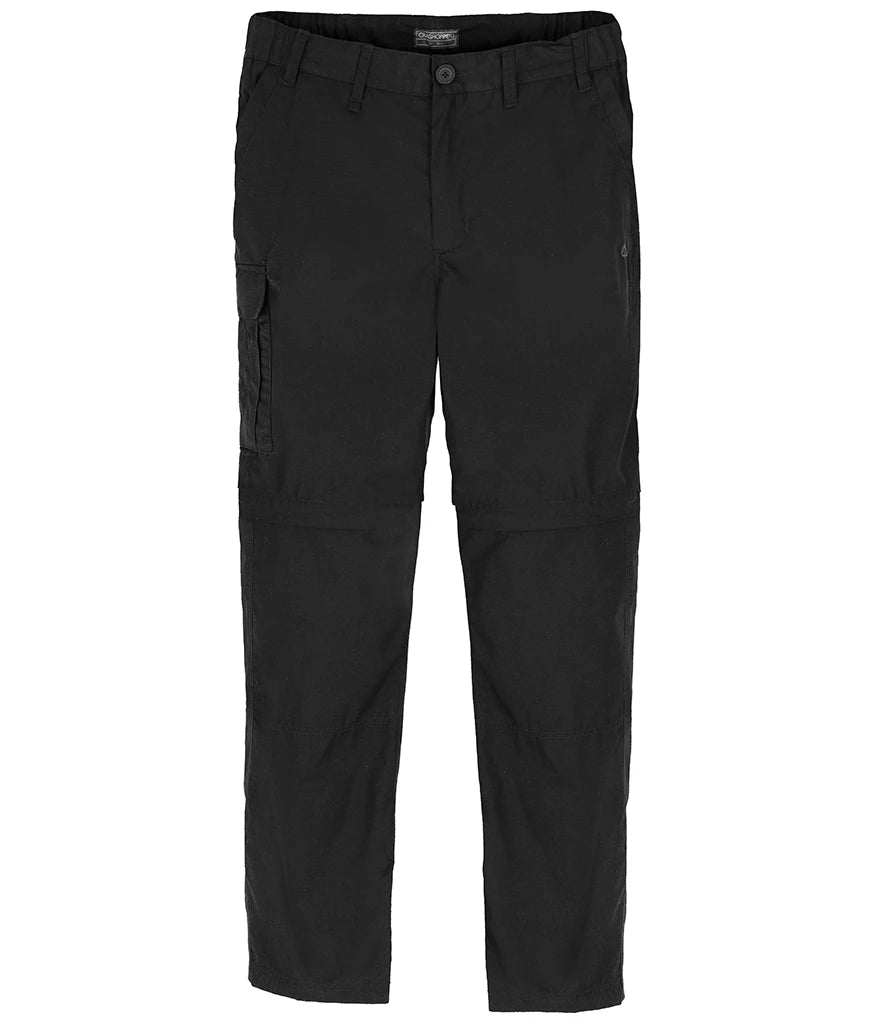 Craghoppers Expert Kiwi Convertible Trousers — Black