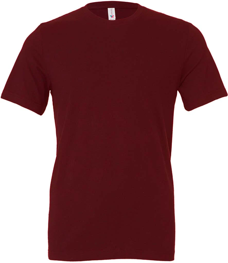 Canvas Unisex Crew Neck T-Shirt — Maroon
