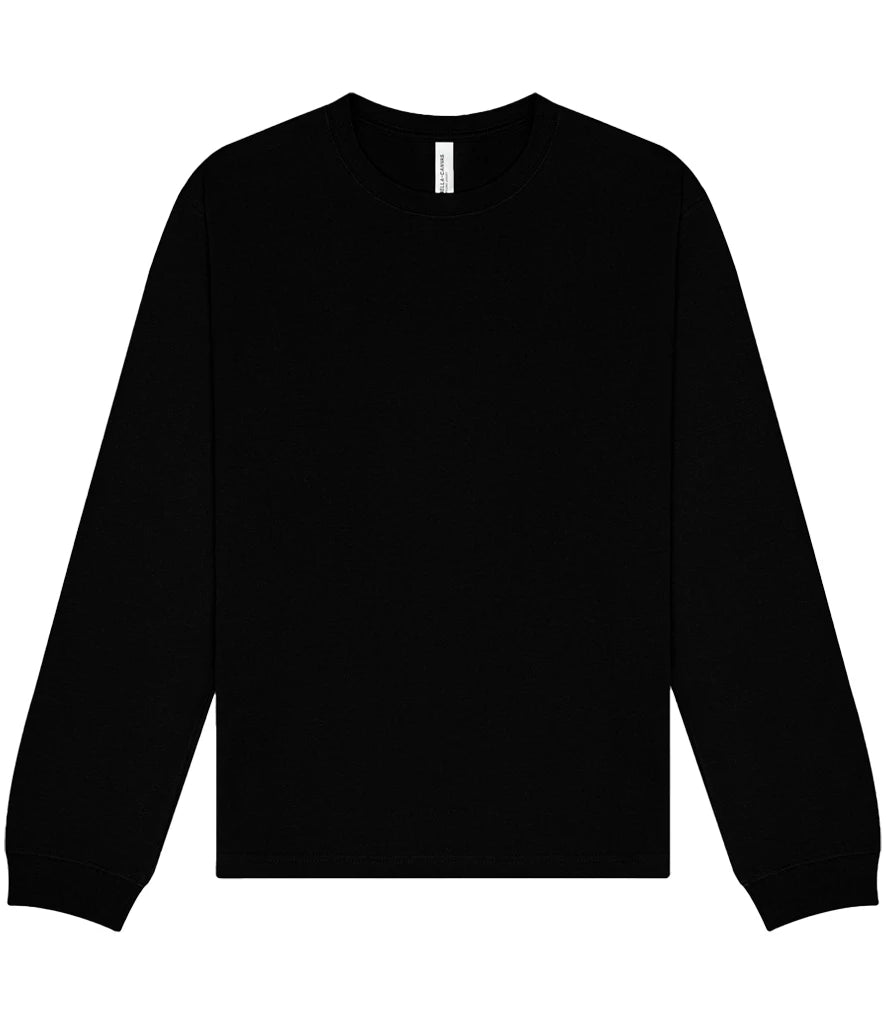 Canvas Unisex Heavyweight Long Sleeve T-Shirt — Black