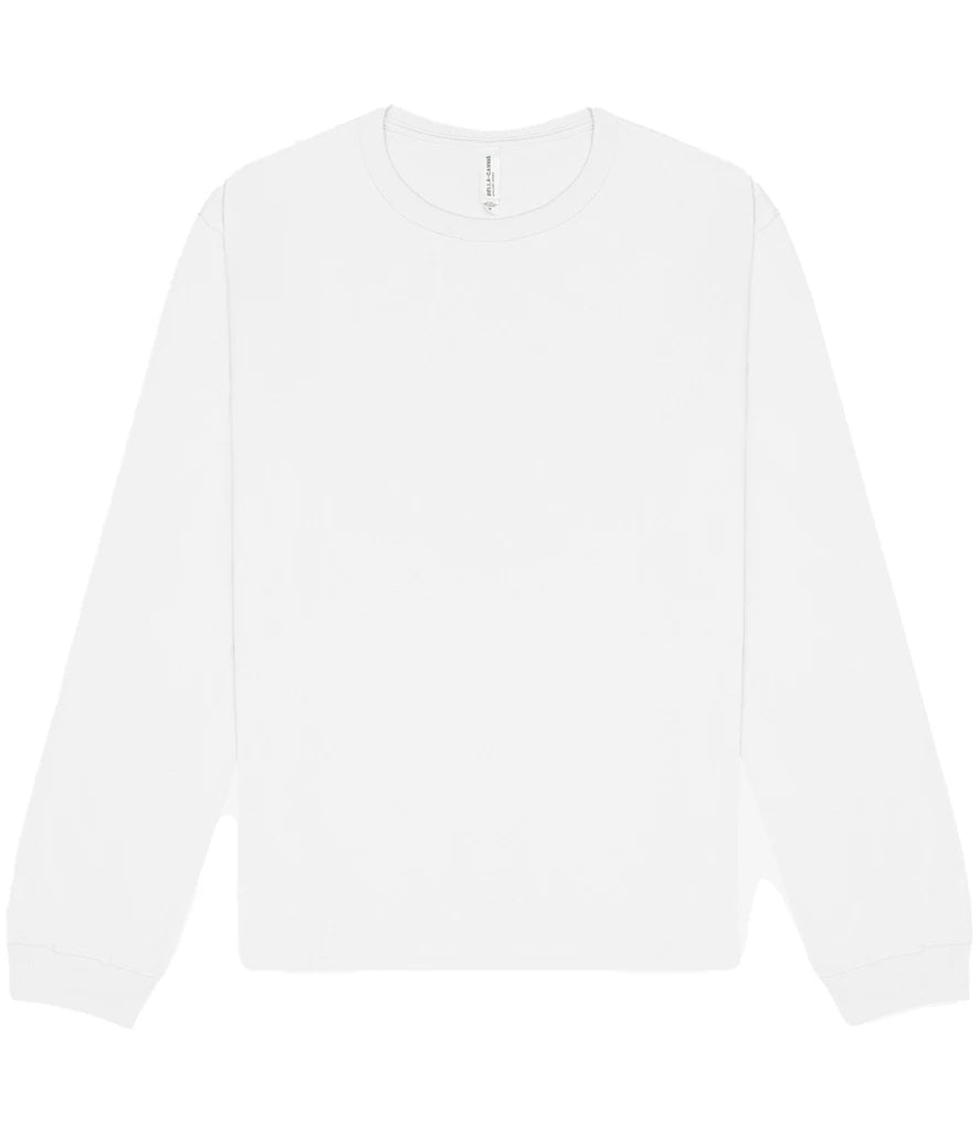 Canvas Unisex Heavyweight Long Sleeve T-Shirt — White