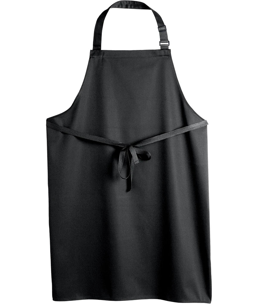 Dennys Polyester Bib Apron — Black